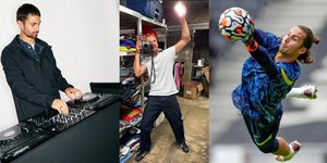 O Άλφι Γουάιτμαν ως dj, φωτογράφος και τερματοφύλακας