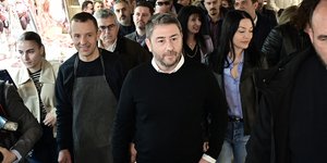 Στη Βαρβάκειο ο Νίκος Ανδρουλάκης