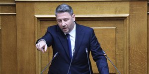 Ο Νίκος Ανδρουλάκης στη Βουλή 