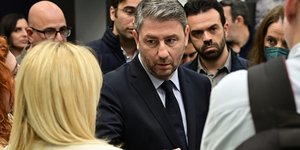 Ο πρόεδρος του ΠΑΣΟΚ Νίκος Ανδρουλάκης 