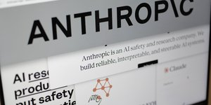 Το λογότυπο της εταιρείας AI Anthropic