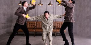 ηθοποιοί σκηνή θεατρο Κάφκα 