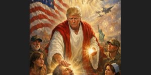 Ο Τραμπ ανάρτησε εικόνα του ως Ιησούς που θεραπεύει