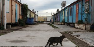 H δομή φιλοξενίας προσφύγων στον Ελαιώνα – Φωτ. αρχείου ΓΙΑΝΝΗΣ ΠΑΝΑΓΟΠΟΥΛΟΣ/EUROKINISSI