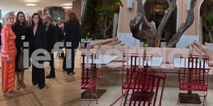 Στα εγκαίνια του νέου Hilton