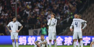 Απογοήτευση στους παίκτες της Εθνικής Ιταλίας