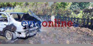 Εύβοια Φωτιά αυτοκίνητο 