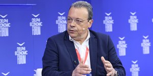 Ο πρόεδρος του ΣΥΡΙΖΑ-ΠΣ, Σωκράτης Φάμελλος στο Φόρουμ των Δελφών