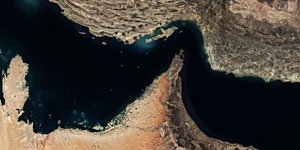 Δορυφορική εικόνα των Στενών του Ορμούζ