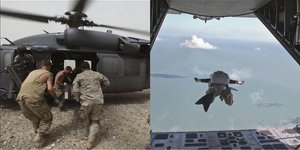 Ομάδα διάσωσης της ΠΑ των ΗΠΑ εν δράσει