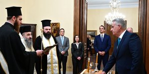 Ορκίστηκε στο Προεδρικό Μέγαρο ο νέος υφυπουργός Αγροτικής Ανάπτυξης και Τροφίμων Αθανάσιος Καββαδάς 