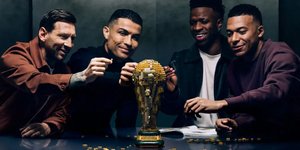 Λιονέλ Μέσι, Κριστιάνο Ρονάλντο, Κιλιάν Εμπαπέ και Βίνι Τζούνιορ @LEGO