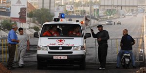 Ασθενοφόρο στη Βηρυτό, πρωτεύουσα του Λιβάνου