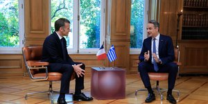 Μητσοτάκης Μακρόν Μαξίμου