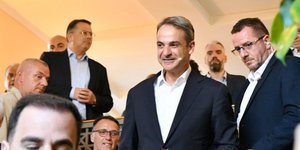 Ο Κυριάκος Μητσοτάκης στο προσυνέδριο του Ναυπλίου