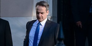 Prime Minister of Greece, Kyriakos Mitsotakis, exiting the Maximos Mansion - EUROKINISSI