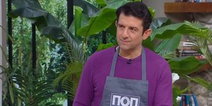 Ο ηθοποιός Μιχάλης Οικονόμου στην εκπομπή της ΕΡΤ «ΠΟΠ Μαγειρική»