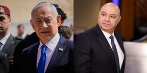 Ο ισραηλινός πρωθυπουργός Μπέντζαμιν Νετανιάχου και ο Λιβανέζος πρόεδρος, Ζοζέφ Αούν