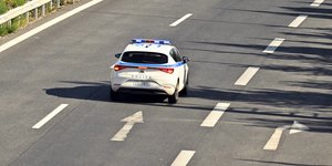 Περιπολικό στην Εθνική Οδό