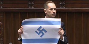 σημαία Ισραήλ σβάστικα