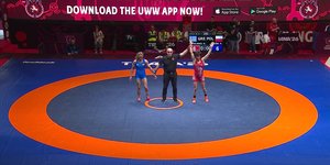 Η Μαρία Πρεβολαράκη πανηγυρίζει τη νίκη της