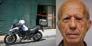 Ο 89χρονος ρακοσυλλέκτης και μηχανή της ΕΛΑΣ έξω από τον ΕΦΚΑ Κεραμεικού