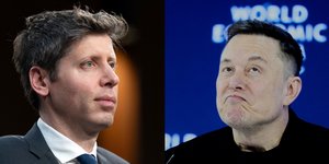 Ο CEO της OpenAI, Σαμ Άλτμαν και ο Έλον Μασκ 