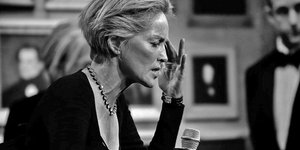 Σάρον Στόουν ασπρόμαυρη λήψη