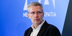 Ο Ακης Σκέρτσος στο προσυνέδριο της ΝΔ στο Ναύπλιο