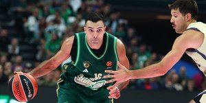 Ο Κώστας Σλούκας στο Παναθηναϊκός AKTOR-Μπαρτσελόνα