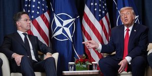 Συνάντηση του Ντόναλντ Τραμπ με τον γ.γ. του ΝΑΤΟ, Μαρκ Ρούτε