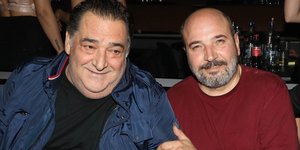 Ο Βασίλης Καρράς με τον Νίκο Ζωιδάκη 