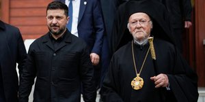 Ο πρόεδρος της Ουκρανίας με τον Οικουμενικό Πατριάρχη Βαρθολομαίο