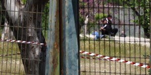 Το σημείο όπου βρέθηκε η χειροβομβίδα στην Πανεπιστημιούπολη