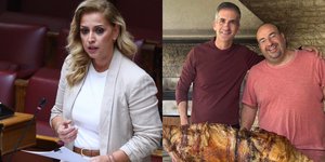 Αντιδράσεις μετά την επίθεση της Ραλλίας Χρηστίδου στον Μπακογιάννη για τη φωτό με τον οβελία -«Εσύ έφαγες σπανακόρυζο;»