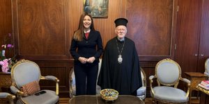 Η Σοφία Ζαχαράκη στο Οικουμενικό Πατριαρχείο 