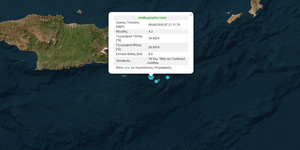 Σεισμική δόνηση 4,2 Ρίχτερ στην Κρήτη