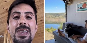 Ο Φρανκ με το τροχόσπιτο