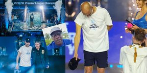 Ο Πεπ Γκουαρντιόλα υποκλίθηκε στους καλεσμένους, πόζαρε με τον Νόελ Γκάλαχερ, παρακολούθησε τον Βίνσεντ Κομπανί με το τρόπαιο και άκουσε τον Μάικλ Τζόρνταν