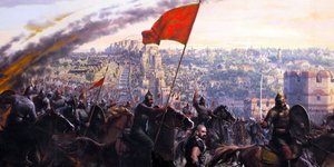 Ο πίνακας που ανήρτησε ο Κόλινς για την Άλωσης της Κωνσταντινούπολης