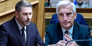 Ο Νίκος Ανδρουλάκης και ο Θεμιστοκλής Δεμίρης