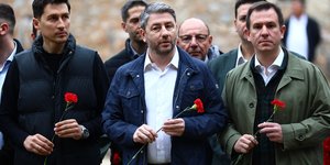 Ο Νίκος Ανδρουλάκης στην Καισαριανή