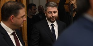 Ο πρόεδρος του ΠΑΣΟΚ, Νίκος Ανδρουλάκης