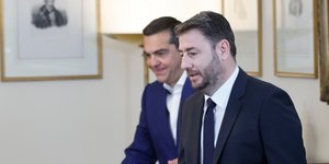 Νίκος Ανδρουλάκης και Αλέξης Τσίπρας 