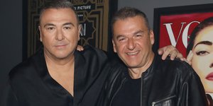 Ο Αντώνης Ρέμος μαζί με τον Γιώργο Λιάγκα 