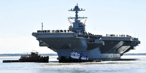 Το αμερικανικό αεροπλανοφόρο USS Gerald R. Ford - Φωτ: ΑΡ 