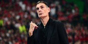 Ο Μπαρτζώκας κατά τη διάρκεια του ημιτελικού