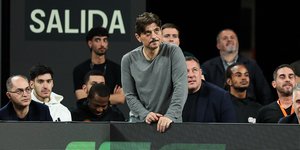 Ο Δημήτρης Γιαννακόπουλος στο Game 1 του Παναθηναϊκού AKTOR με τη Βαλένθια για τα playoffs της Euroleague