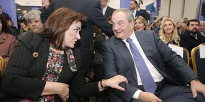 Ντόρα Μπακογιάννη και Κώστας Καραμανλής