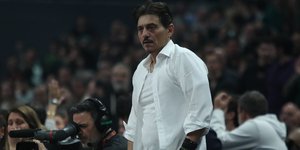 Ο Δημήτρης Γιαννακόπουλος σε αγώνα του Παναθηναϊκού AKTOR